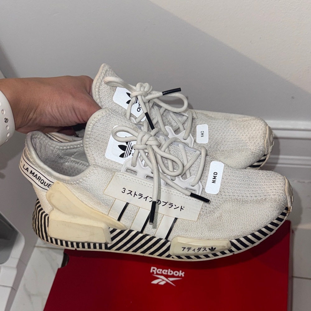 Adidas NMD White and Black Sneakers